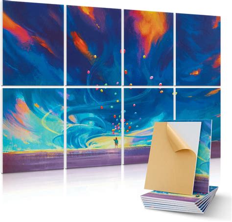 Art Acoustic Panels Self-Adhesive Decorative Sound Absorbing Panels 48"X32" Acoustical Wall ...