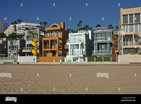 Santa Monica CA beach "Bay City" gold coast house north of the Santa Monica Pier Grand beach ...