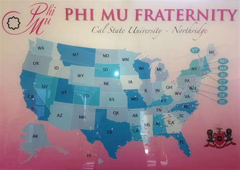 Map of Phi Mu Chapters | Phi mu, Phi mu crafts, Phi