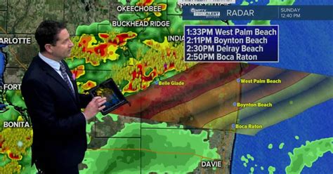 Severe thunderstorm warning issued for Broward, Palm Beach Co.