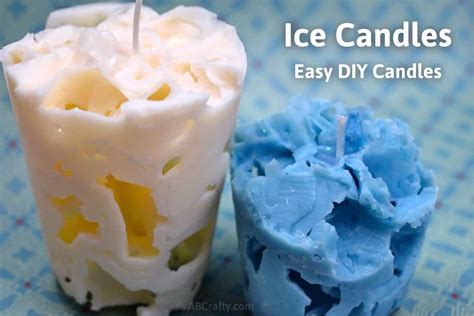 Ice Candles - How to Make Candles with Ice - AB Crafty