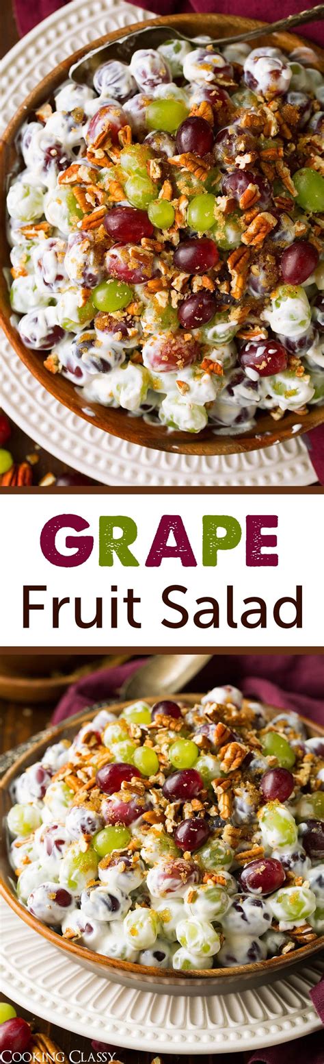 Grape Salad (with a Sweet Creamy Dressing) - Cooking Classy