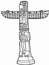 Printable Totem Pole Coloring Pages – ColoringMecom sketch template