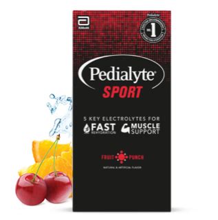 Pedialyte® Sport Powder Packs Fruit Punch Flavor