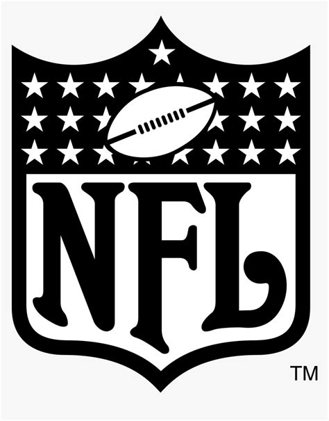 Nfl Logo Black And White Png, Transparent Png - kindpng