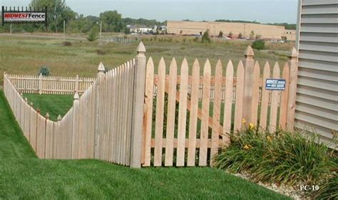 French Gothic Wood Picket Fences - Midwest Fence