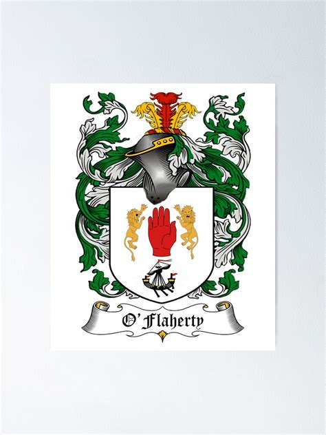 "O'FLAHERTY FAMILY CREST" Poster for Sale by CathalDevlin | Redbubble