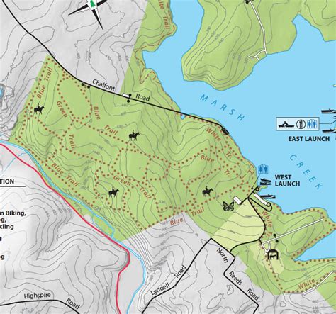 Marsh Creek Lake Map