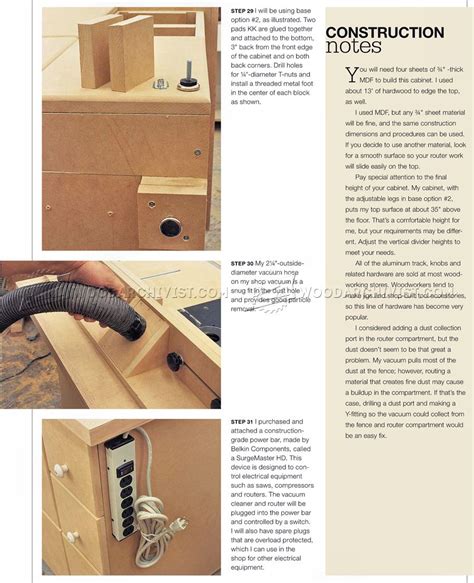 Router Table Cabinet Plans • WoodArchivist