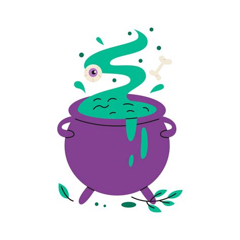 Halloween witches violet cauldron 27001037 Vector Art at Vecteezy