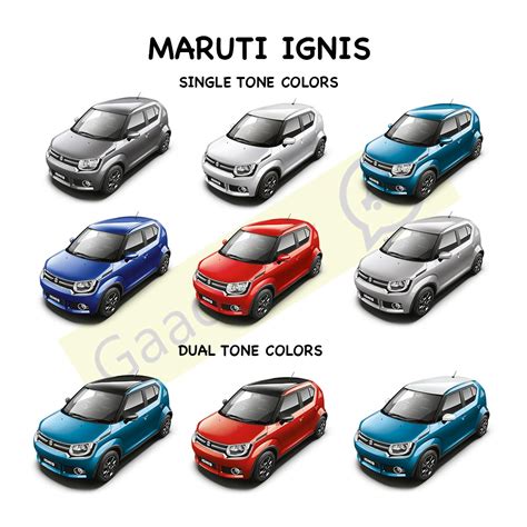 Maruti Ignis Colors: Blue, Red, White, Silver, Grey - GaadiKey