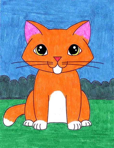 The Best 17 Cat Outline Drawing For Kids - casequoteview