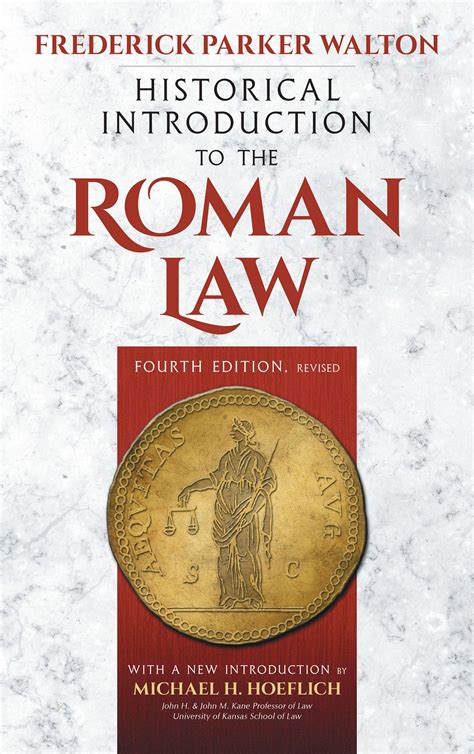 Historical Introduction to the Roman Law. 4th edition | Frederick ...