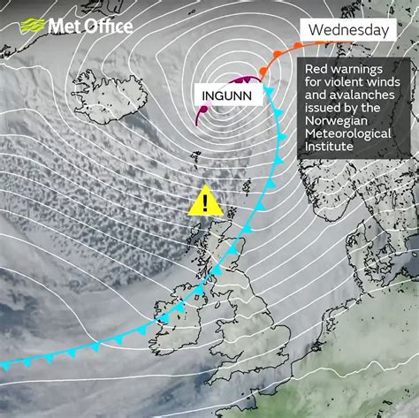 'Exceptional' Storm Ingunn smashes into Britain with 100mph winds