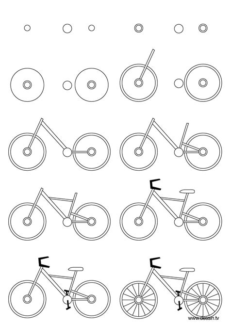 Easy How To Draw A Dirt Bike Step By Step - Draw a rectangle and a line ...