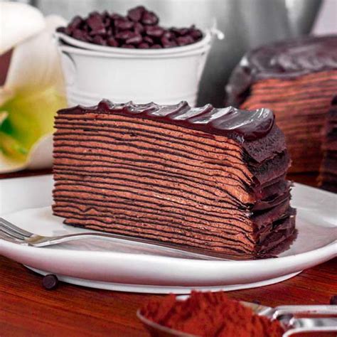 Chocolate Mille Crepe | Authentic French Crepe Cake