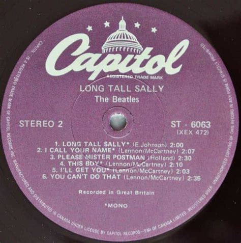 The Beatles ‎– Long Tall Sally