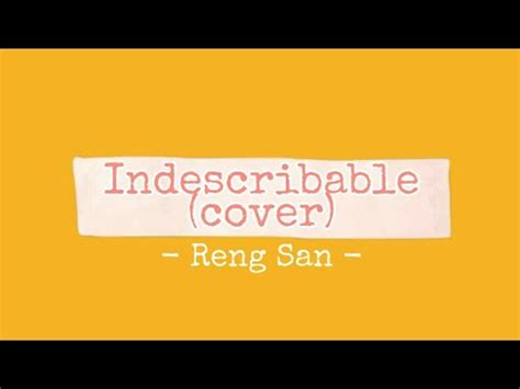 Indescribable (cover) - YouTube