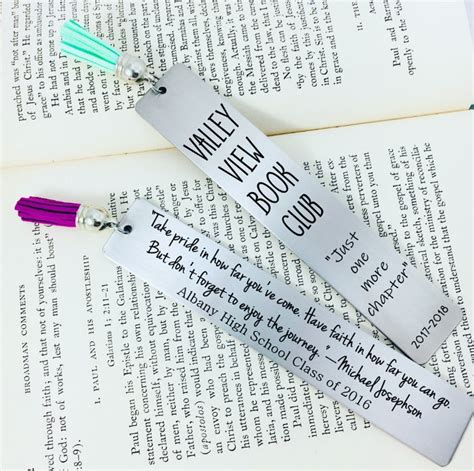 Engraved Metal Bookmark | Personalized Bookmarks | Lora Douglas Jewelry