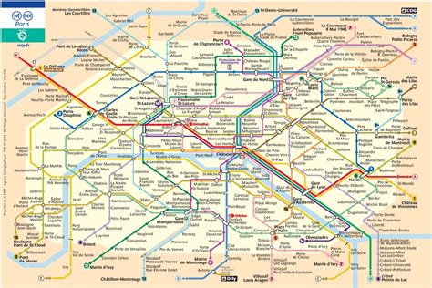Paris Metro Map Printable Print It And Use It While In Town.