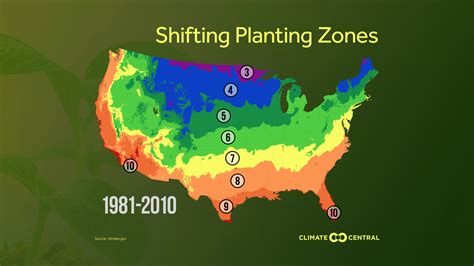 Planting zones are shifting north as the climate warms