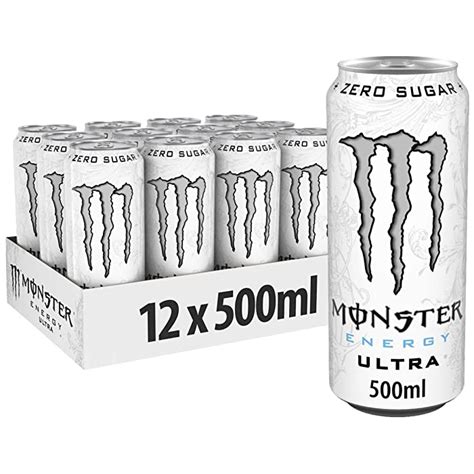 Buy 48 x Monster Energy Drink Ultra White Cans (48 x0,5L) Sugar Free ...