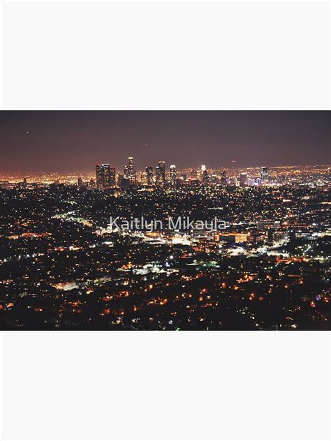 "Los Angeles Skyline" Sticker for Sale by kaitlynbutler | Redbubble