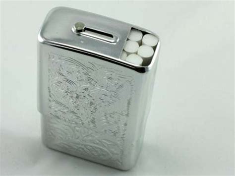 Silver Strong Box Cigarette Case