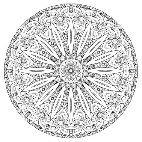 Christmas Mandala Coloring - 2 Free Stock Photo - Public Domain Pictures