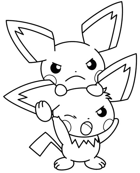 Top 7 Cute Plyaful Pichu Coloring Pages for Little Kids - Coloring Pages