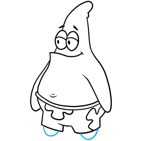 How to Draw Patrick Star from Spongebob Squarepants - Really Easy Drawing Tutorial