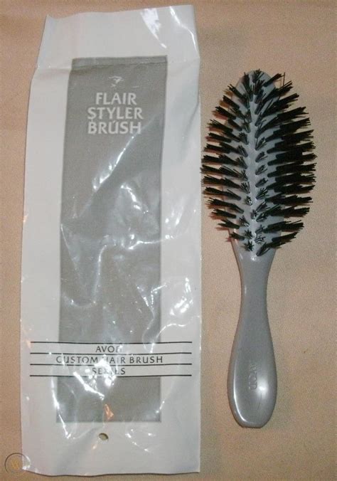 VTG NEW AVON GRAY FLAIR STYLER HAIR BRUSH 8" NOS IN PACKAGE CUSTOM SERIES | #1863832444