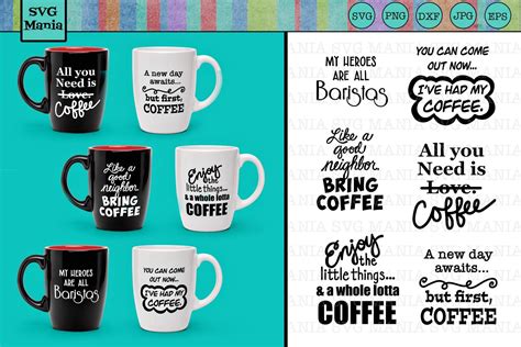 114 Funny Coffee Cup Sayings Svg SVG PNG EPS DXF File