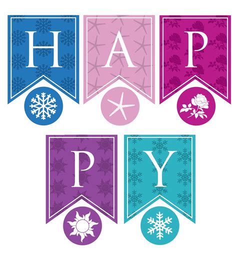 25 Best Looking For Free Printable Frozen Happy Birthday Banner | Images and Photos finder