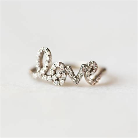 Diamond Love Ring | 14-Karat – Golden Thread, Inc.