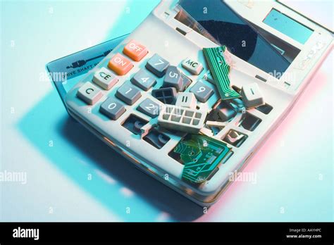 Smashed calculator hi-res stock photography and images - Alamy