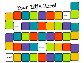 Basic Editable Board Game Template by Socially Smart Students | TpT