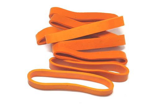 IMPRINT 9 MM Wide Orange 9 cm Long Rubber Bands, Big, Large, Extra ...