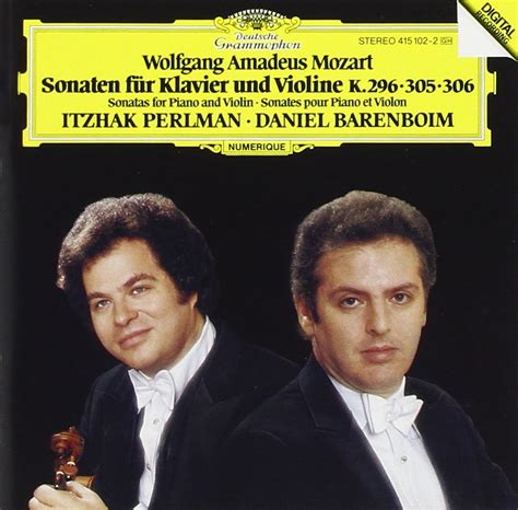 Wolfgang Amadeus Mozart, Itzhak Perlman, Daniel Barenboim - Mozart Violin Sonatas KV 296, 305 ...