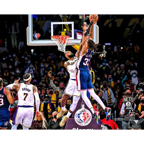 Nic Claxton Brooklyn Nets Unsigned Dunk Against Lakers Photograph - Walmart.com