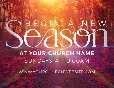 Begin A New Season InviteCard - Church Invitations - Outreach Marketing