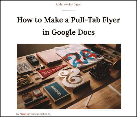 How to Make a Flyer in Google Docs