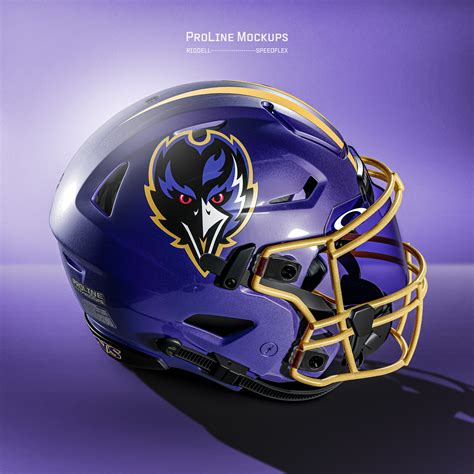 Mocked Up: Baltimore Ravens Purple Alternate Helmet — ProLine Mockups