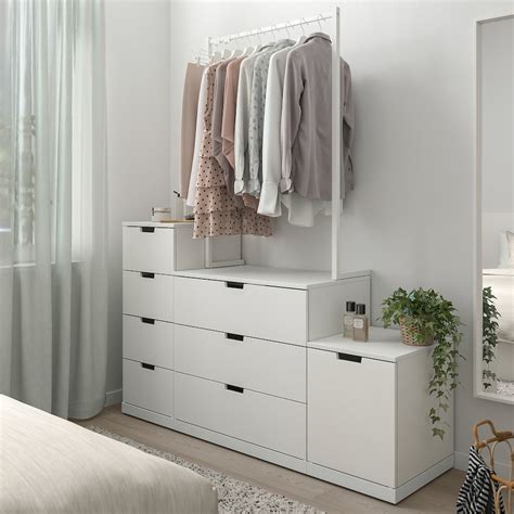 NORDLI chest of 8 drawers, white, 160x192 cm - IKEA