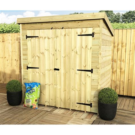 ShedsWarehouse.com | Aston Pent Sheds (BS) | 6ft X 4ft Windowless Pressure Treated Tongue ...