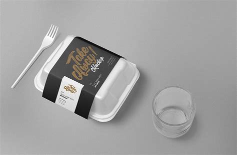 Free Disposable Food Packaging Mockup for Product Packaging Designs | Mockup World HQ