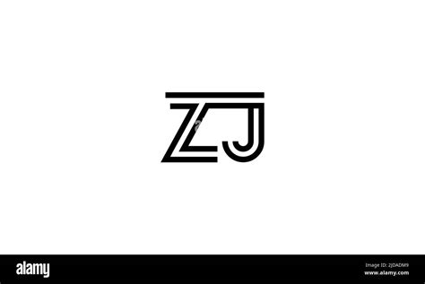 ZJ, JZ Abstract Letters Logo Monogram Stock Vector Image & Art - Alamy