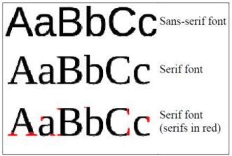 Example of sans-serif type-faces and serif fonts (Source: Wikipedia). | Download Scientific Diagram