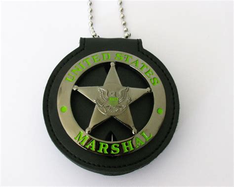 USMS US Marshals Service DUSM Badge Black Chrome Version Replica Movie – Coin Souvenir