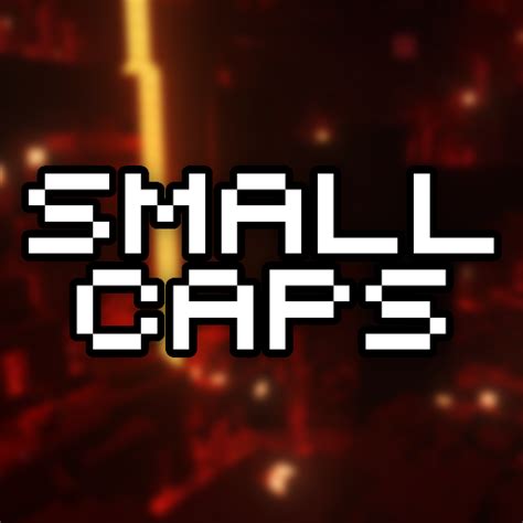 Small Caps Font - v1.0 - Small Caps Font